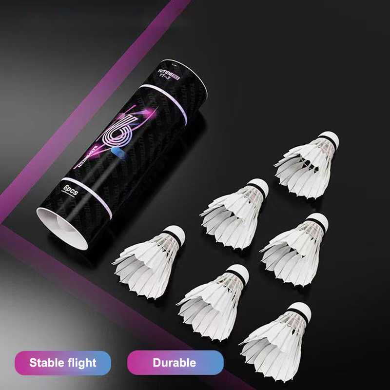 3/6Pcs White Goose Feather Bad - đánh giá và giá Feather Shuttlecock