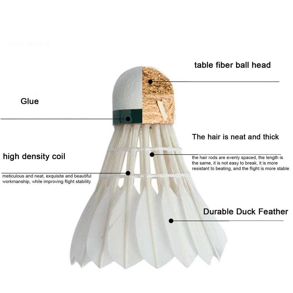 3/6/12Pcs Professional Badmint - đánh giá và giá Feather Shuttlecock