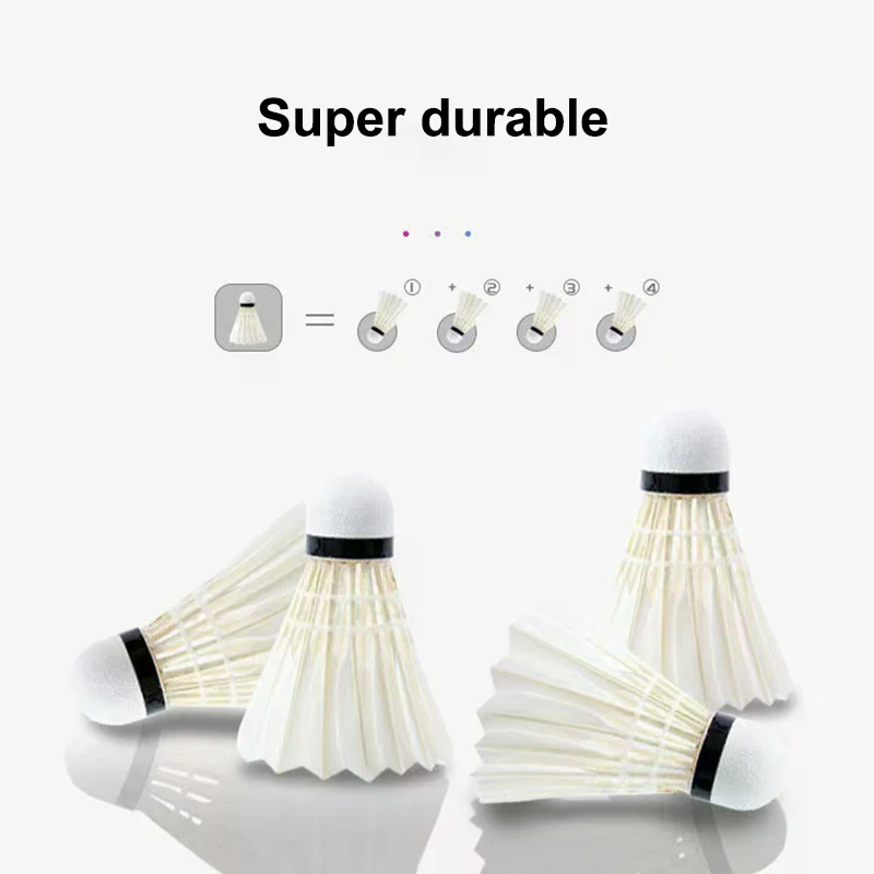 3/6Pcs Badminton Balls Shuttle - đánh giá và giá Feather Shuttlecock